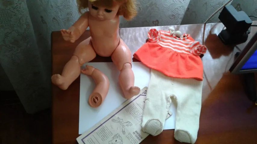 Boneca antiga Tippy Estrela para restauro - Foto 4