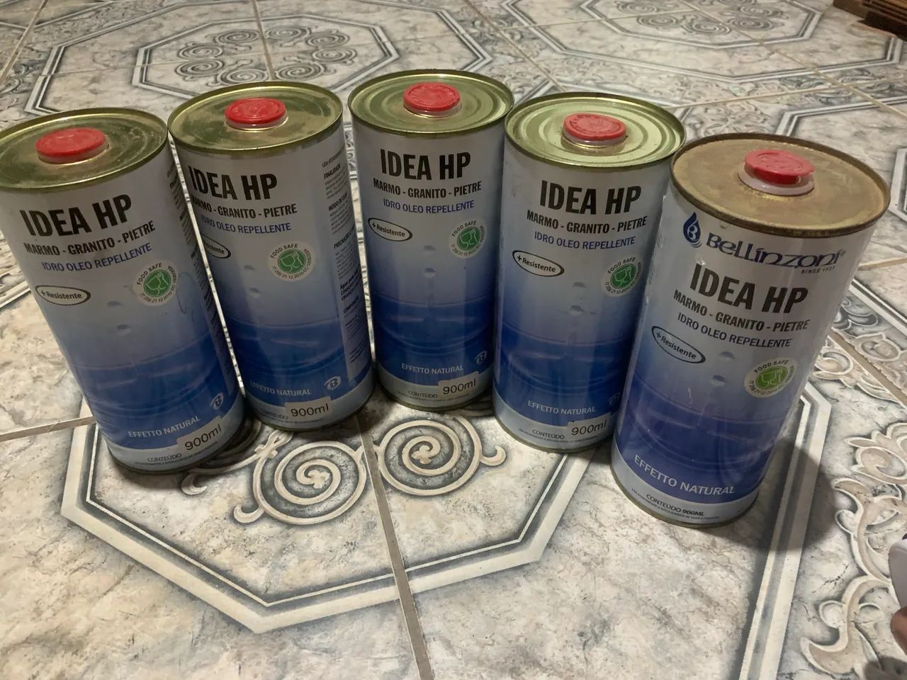 5 latas de hp cheias, 160$ 