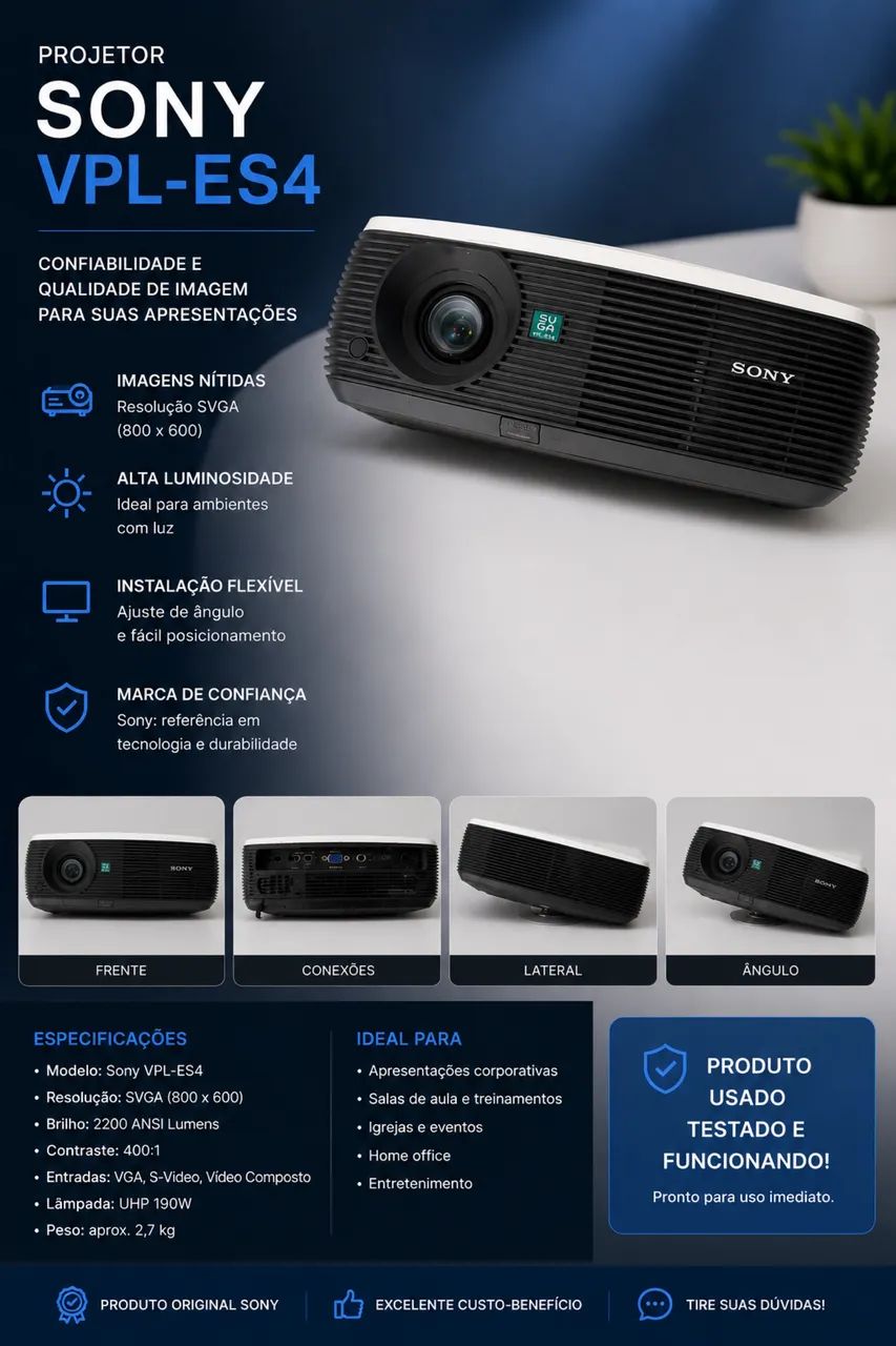Projetor Sony VPL-ES4 