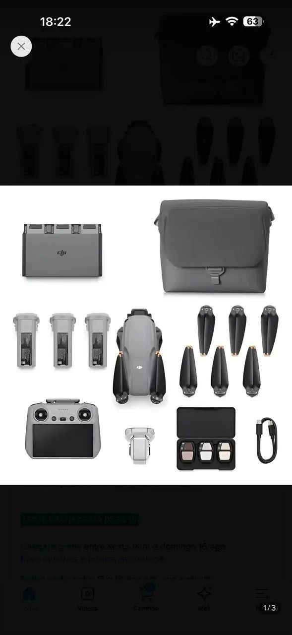  DRONE DJI AIR 3S ? NOVO, LACRADO E PRONTO PARA VOAR! - Foto 2