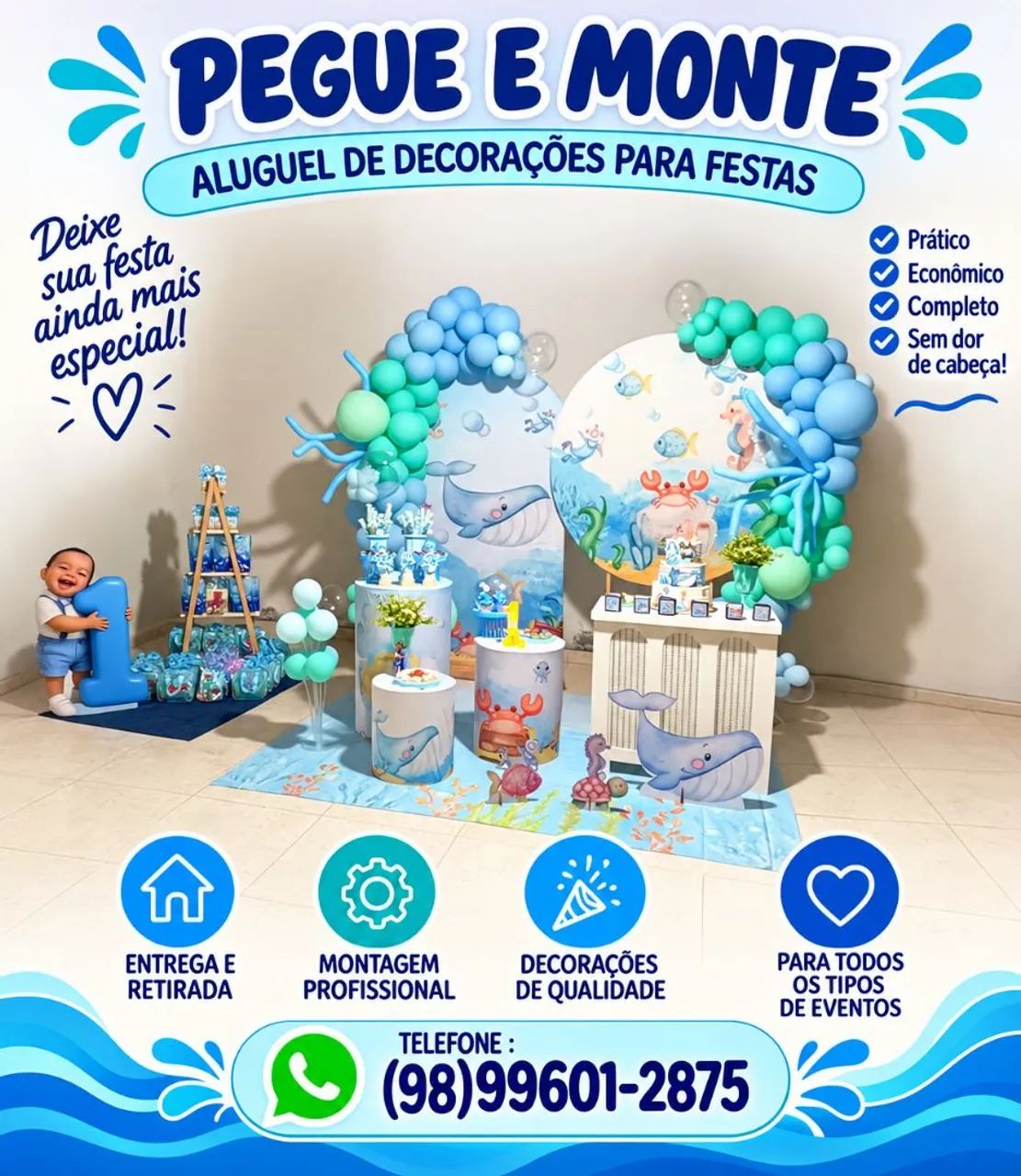DECORAÇÃO PEGUE E MONTE 