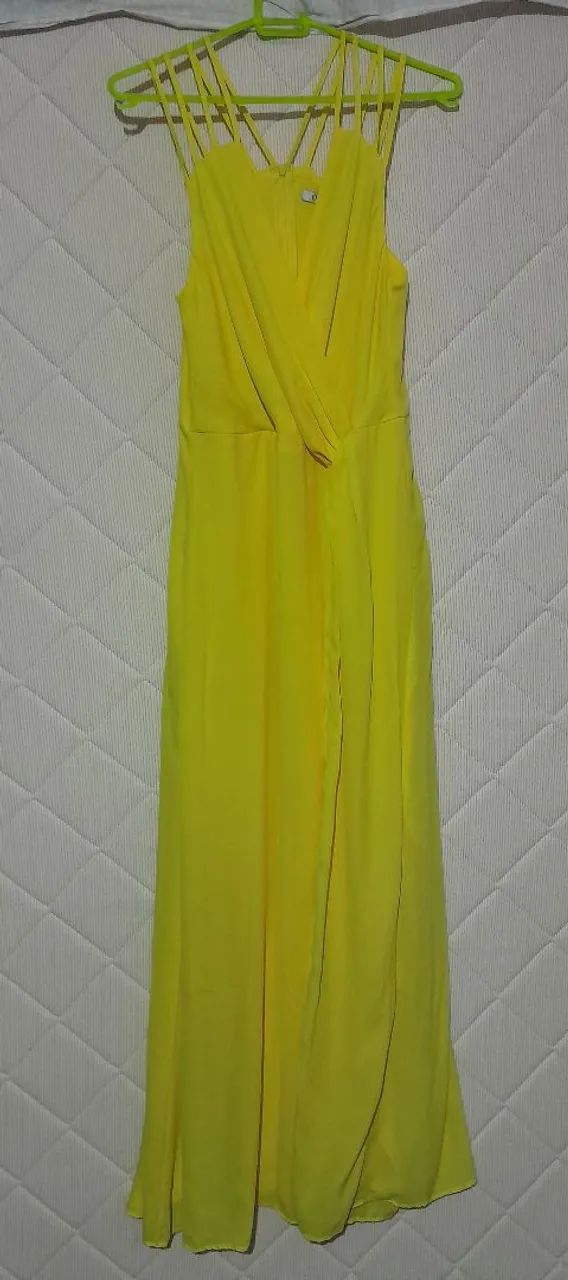 Vestido longo chifon (tam 38/40) - Foto 2