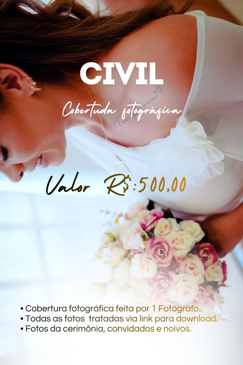 Fotógrafo casamento civil