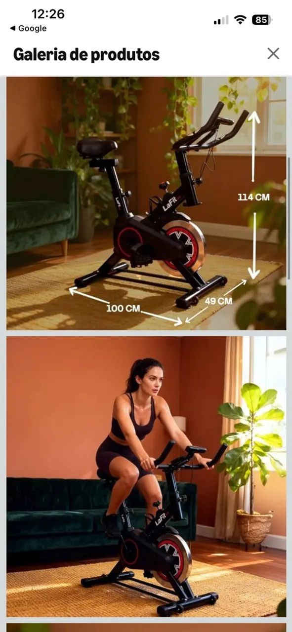 Bicicleta Ergométrica Spinning com Painel LCD - Foto 2