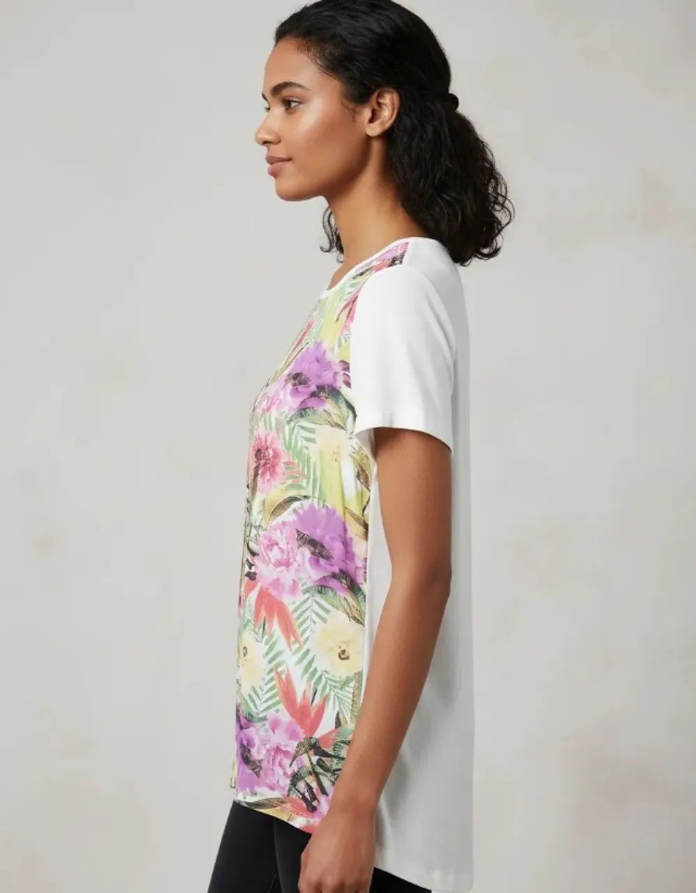 Blusa feminina Fiveblu floral - Foto 3