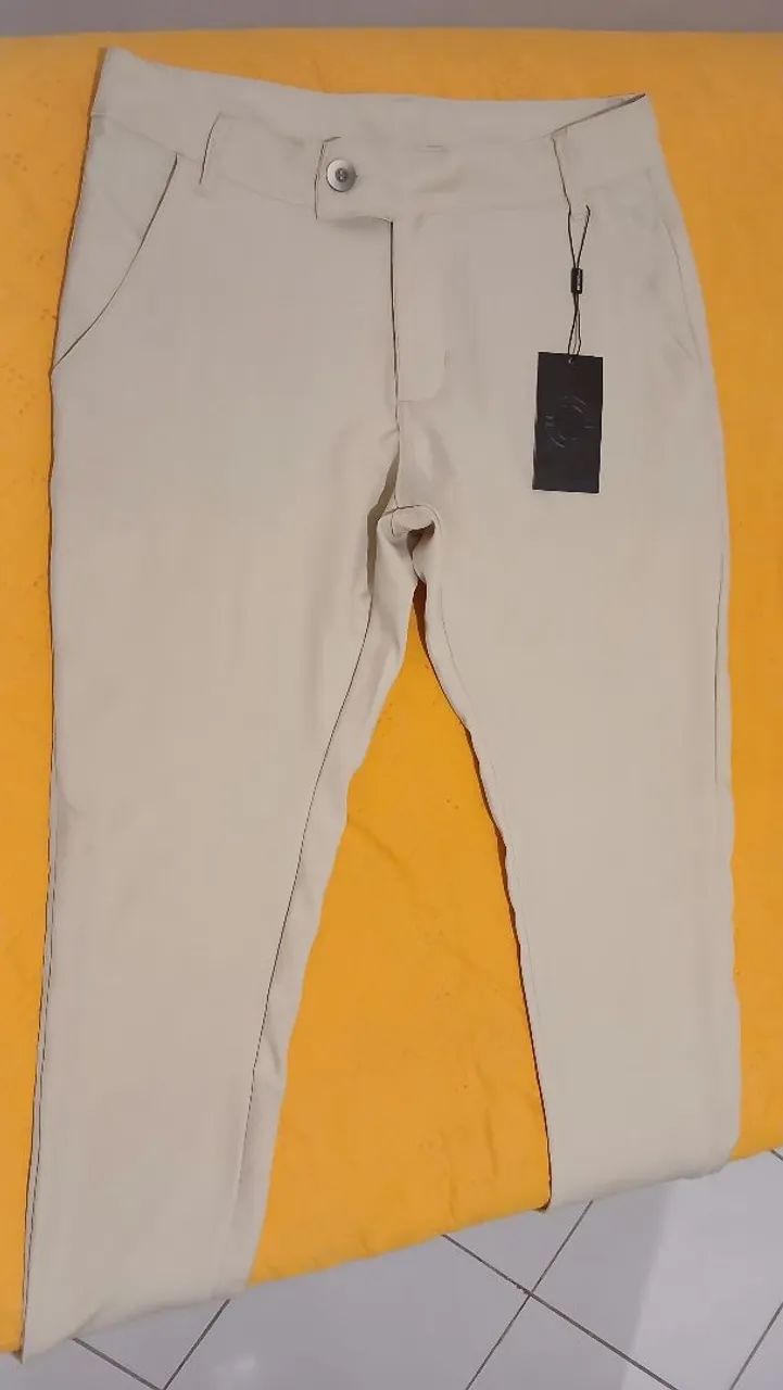 Calça Alfaiataria Bege (NOVA! Sem uso)