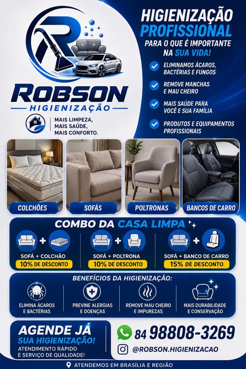 Higienização de estofados 