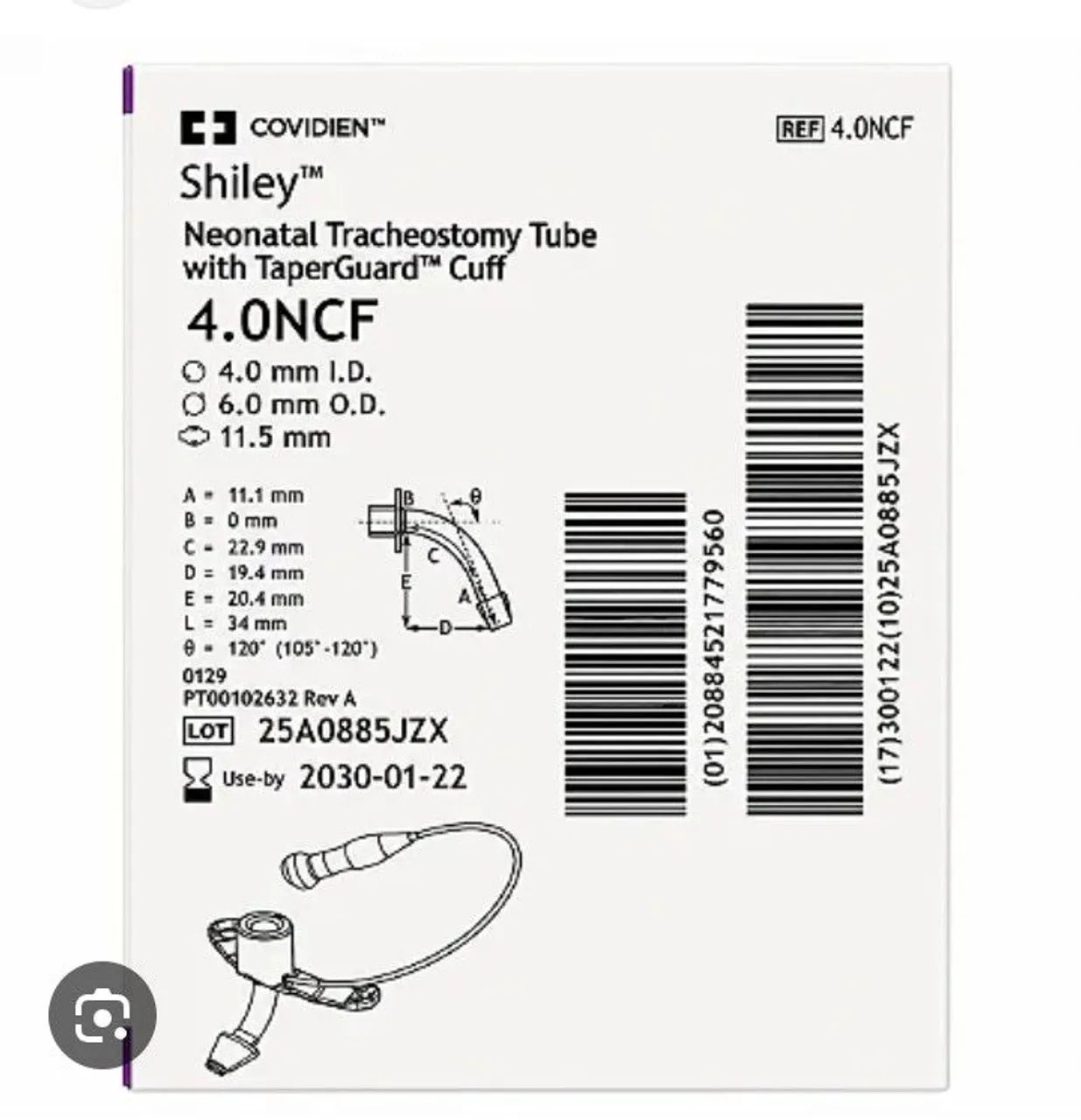 Canula Shirley com cuff 4.0