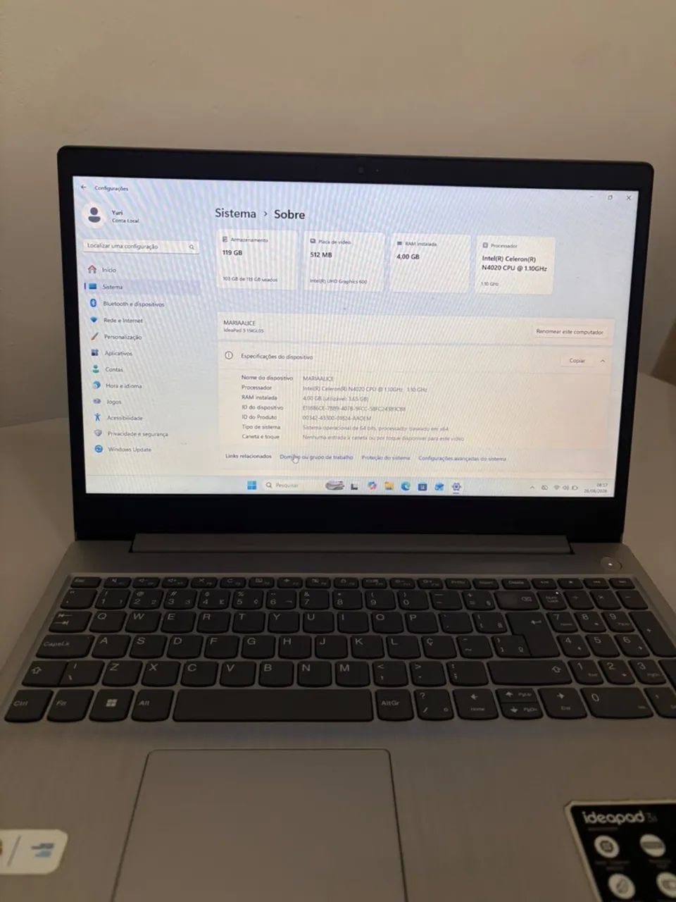 Notebook Ideapad 3  - Foto 4