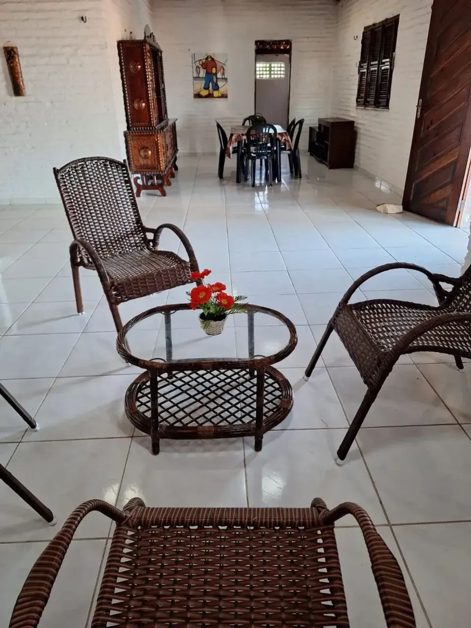 Casa ampla Taíba/ Mobiliada 5 Quartos, próximo à Beira Mar e Lagoa Kite. Disponível festa  - Foto 4