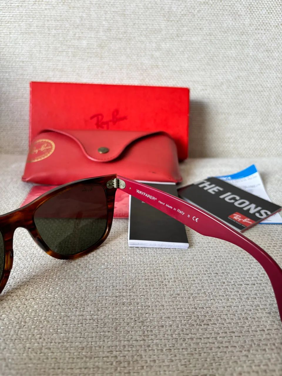 Óculos Ray-Ban New Wayfarer lentes espelhadas - Foto 3
