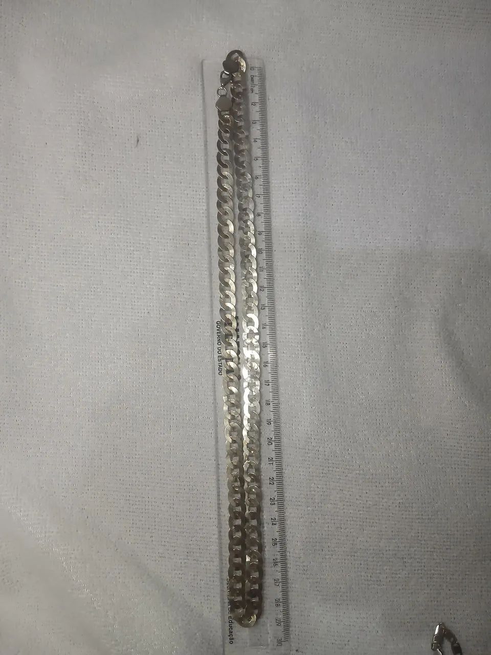 Cordão de prata escaminha masculino  - Foto 2