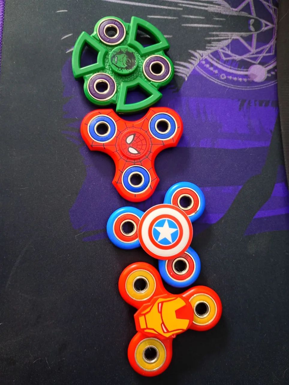 fidget spinner dos vingadores