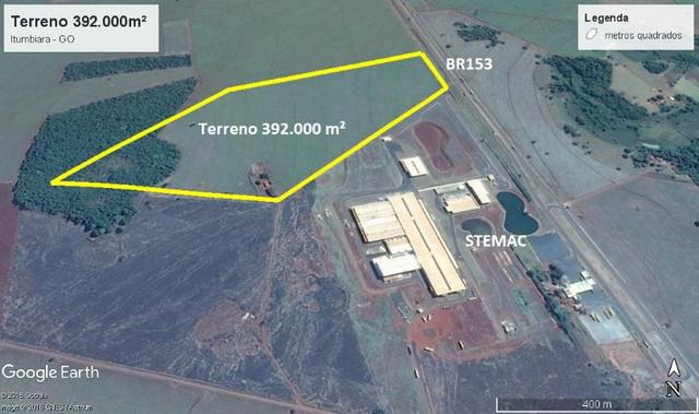 Terreno 392.000 m² Itumbiara-GO lado da Stemac Distrito Industrial II - Foto 2