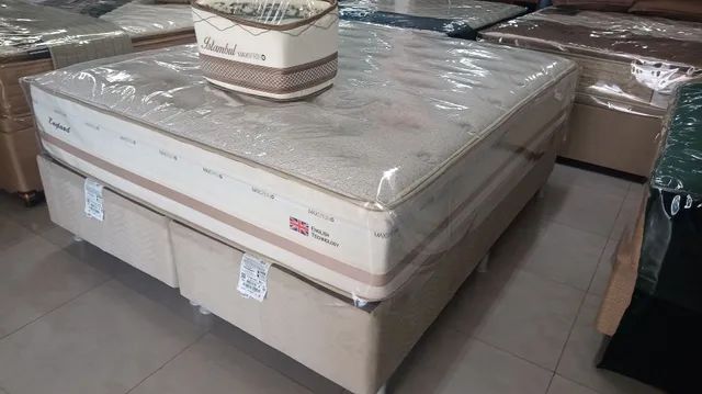 Cama Queen e colchão de mola  Herval - Foto 3