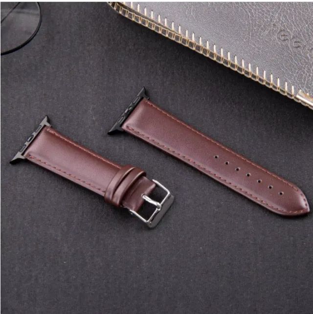 Pulseira Couro pra Apple Watch , Iwo 42/44/45/46/49mm - Foto 4