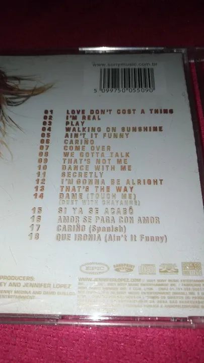 Jenifer Lopes Cd original, bom estado. Envio a qq localidade. E outros. - Foto 3