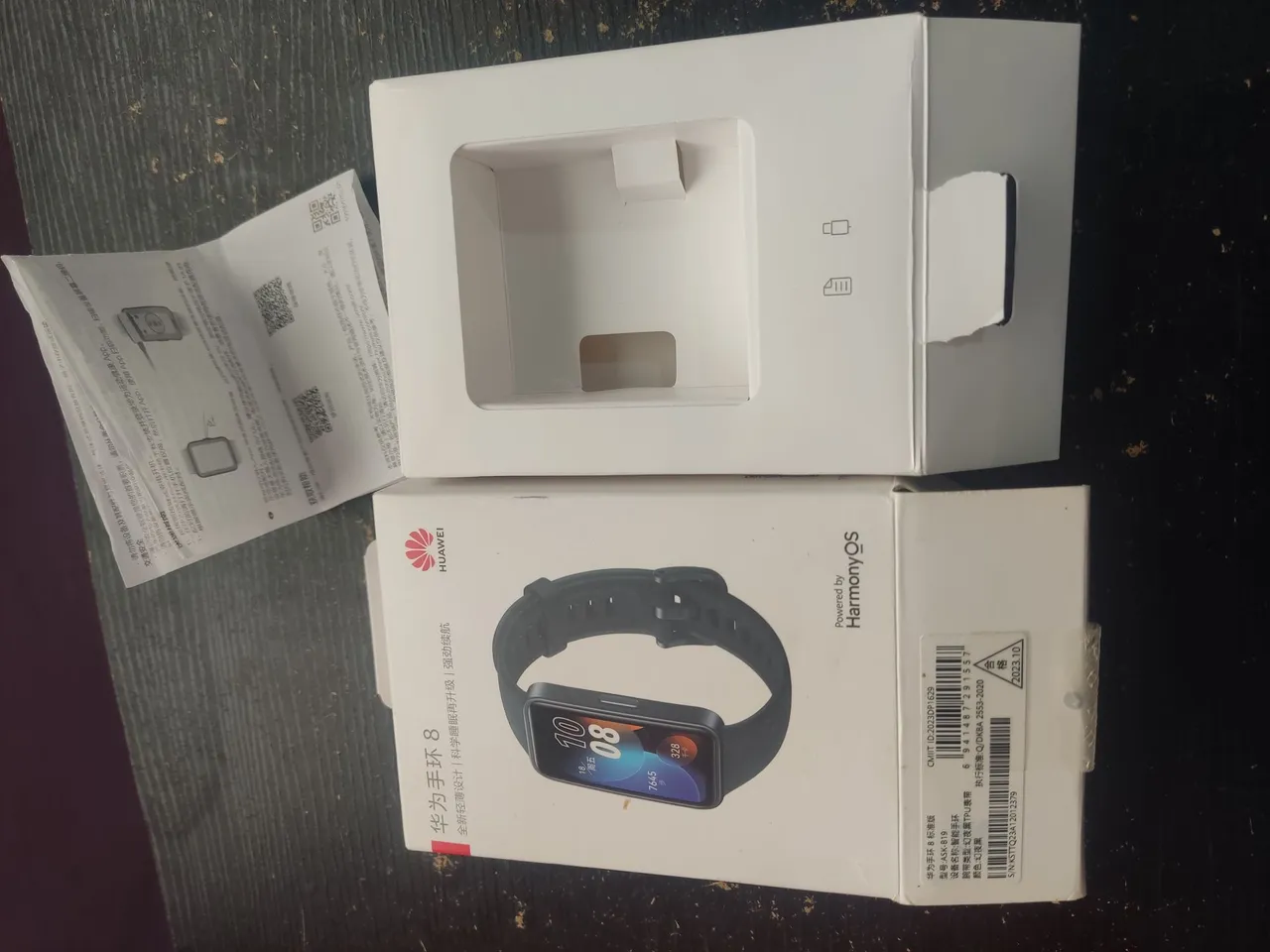 Caixa do Huawei band 8