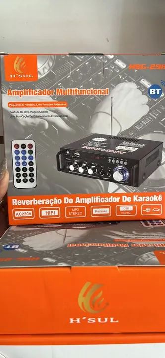 Amplificador Multifuncional H'SUL MÓDULO  Bluetooth e Karaokê - Foto 2