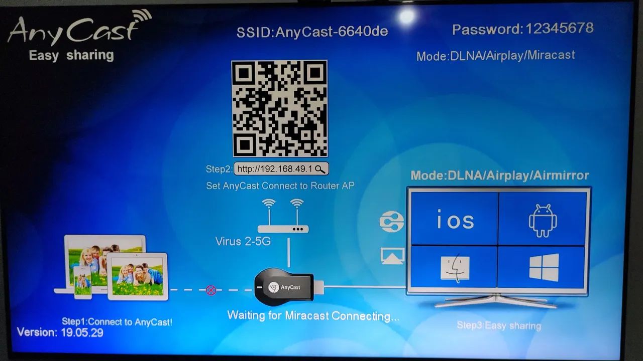 AnyCast - Dispositivo de Streaming( Chromecast )