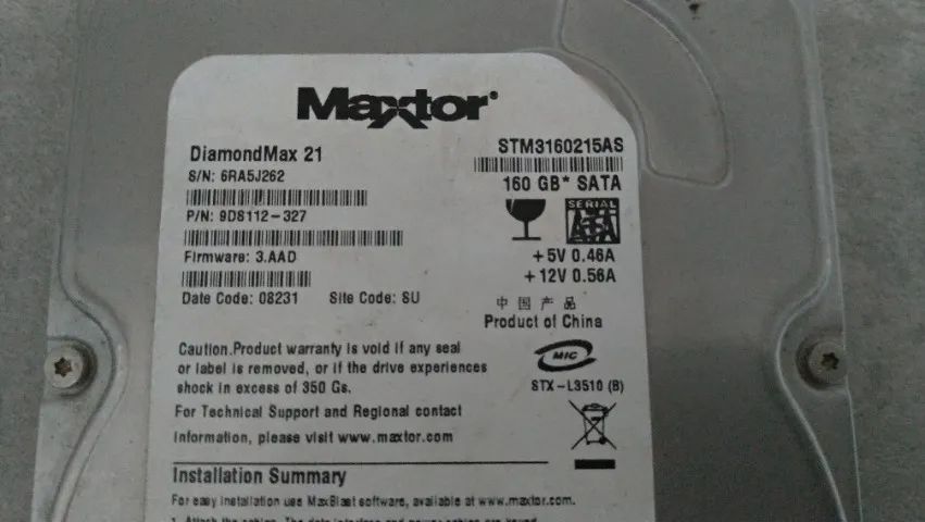 HD Maxtor SATA 160GB - Foto 3