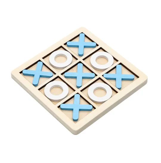 Jogo Da Velha Em Madeira Brinquedo Educativo Aprendizado - Foto 2