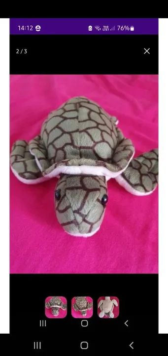 Tartaruga pelúcia 