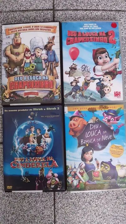 Deu A Louca na Chapeuzinho / Branca de Neve / Cinderela