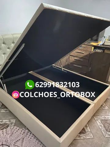 Cama box Baú Super king blindado e reforçado