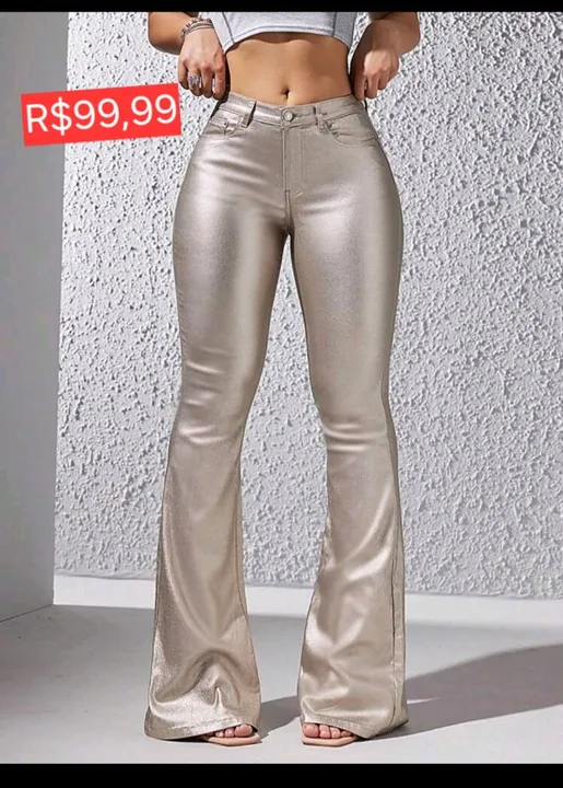 Calça champagne - Tamanho P, M e G.