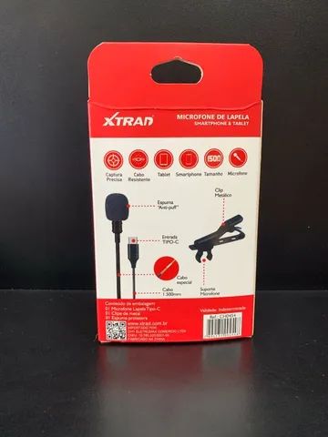 Capture Áudio de Qualidade Profissional com o Microfone de Lapela Xtran! - Foto 4