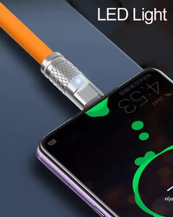 Cabo de Carregamento Silicone líquido USB V8 Super Rápido 120W - COD 1173 - Foto 4