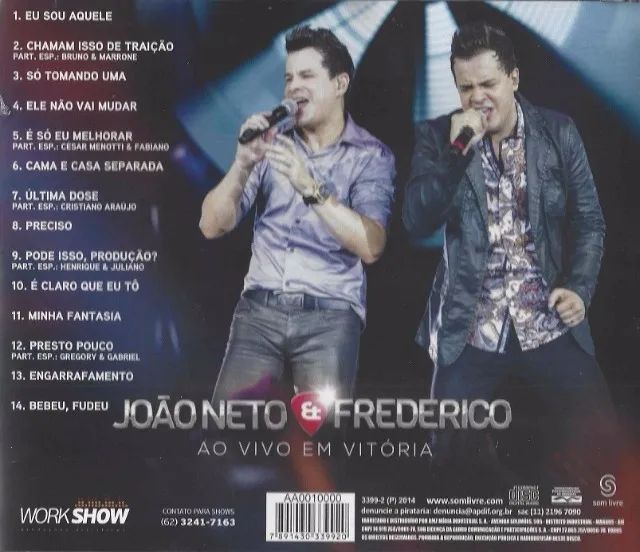 CD João Neto e Frederico ao vivo, em Vitória