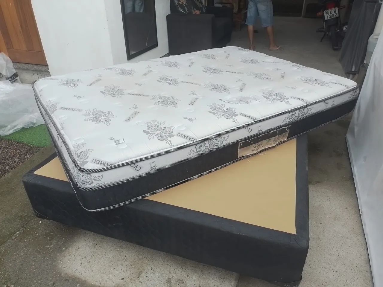 Cama Box Casal com Colchão de molas ensacadas conjunto manes - Foto 2