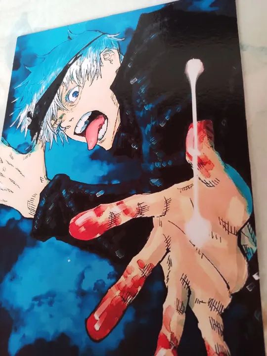 Quadro 20x28cm do SATORU GOJO de JUJUTSUKAISEN!!!