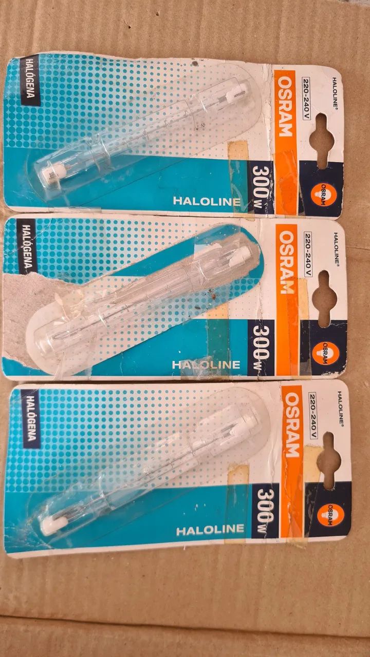 3 Lâmpadas Halógena Palito Osram 300W  - Foto 3