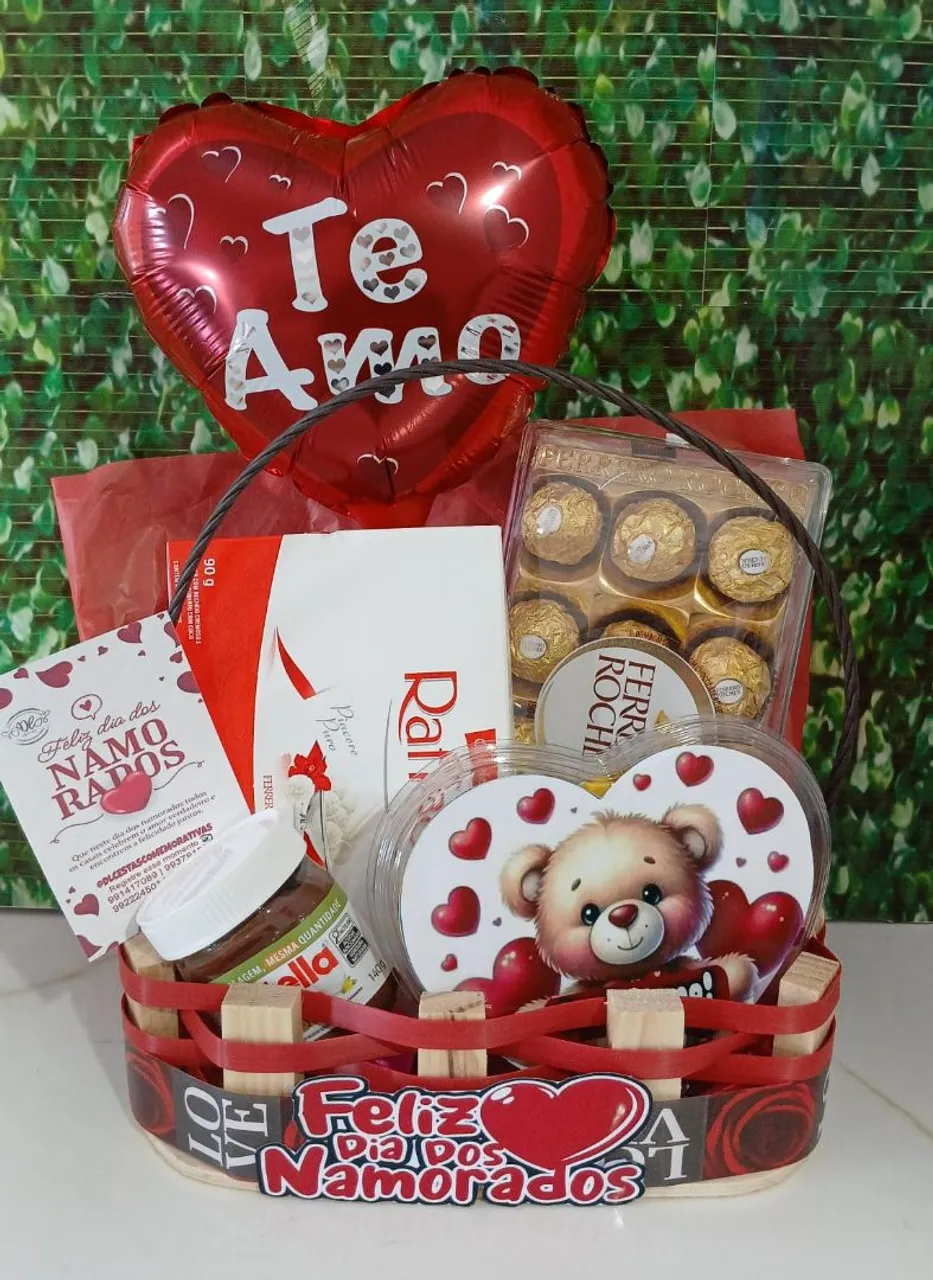 Cestas de chocolate a pronta entrega