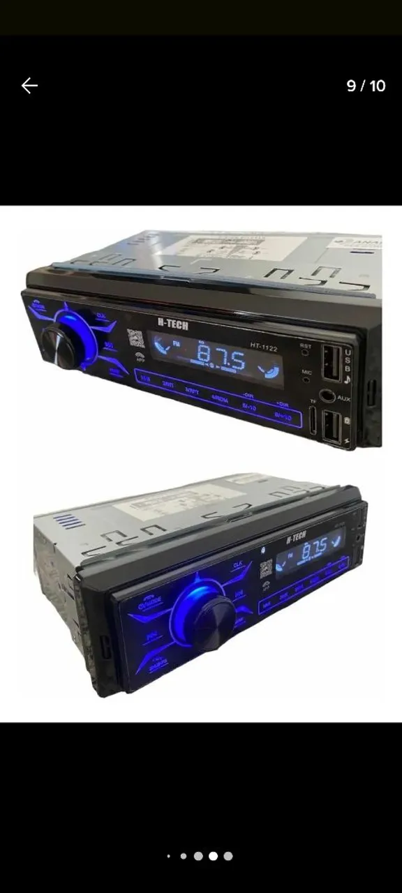 Som automotivo H-TECH HT-1122 Bluetooth USB