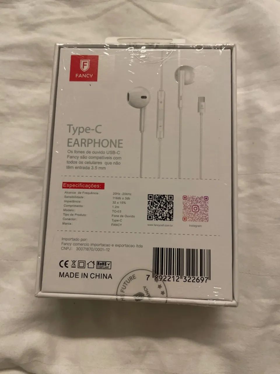 Fone de Ouvido Type-C Fancy TC-03 - Foto 2