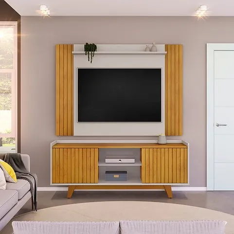 Conjunto Rack Flat e Painel Trend p/ TV até 60' - Entrega/Montagem grátis para Fortaleza