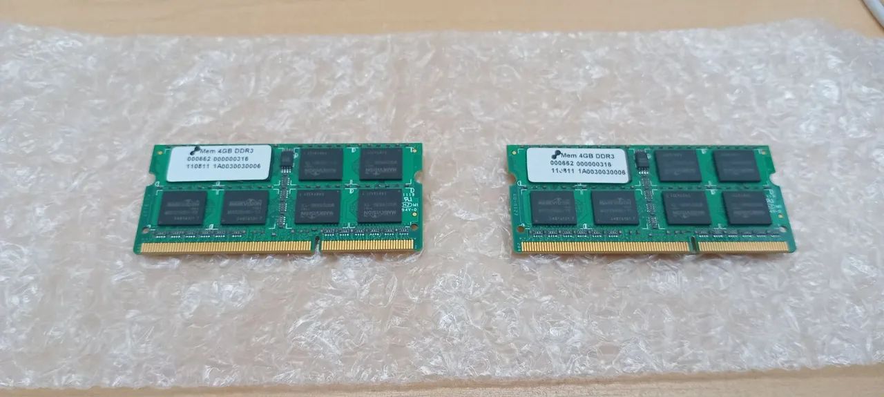 Memória RAM DDR3 8Gb 2x4