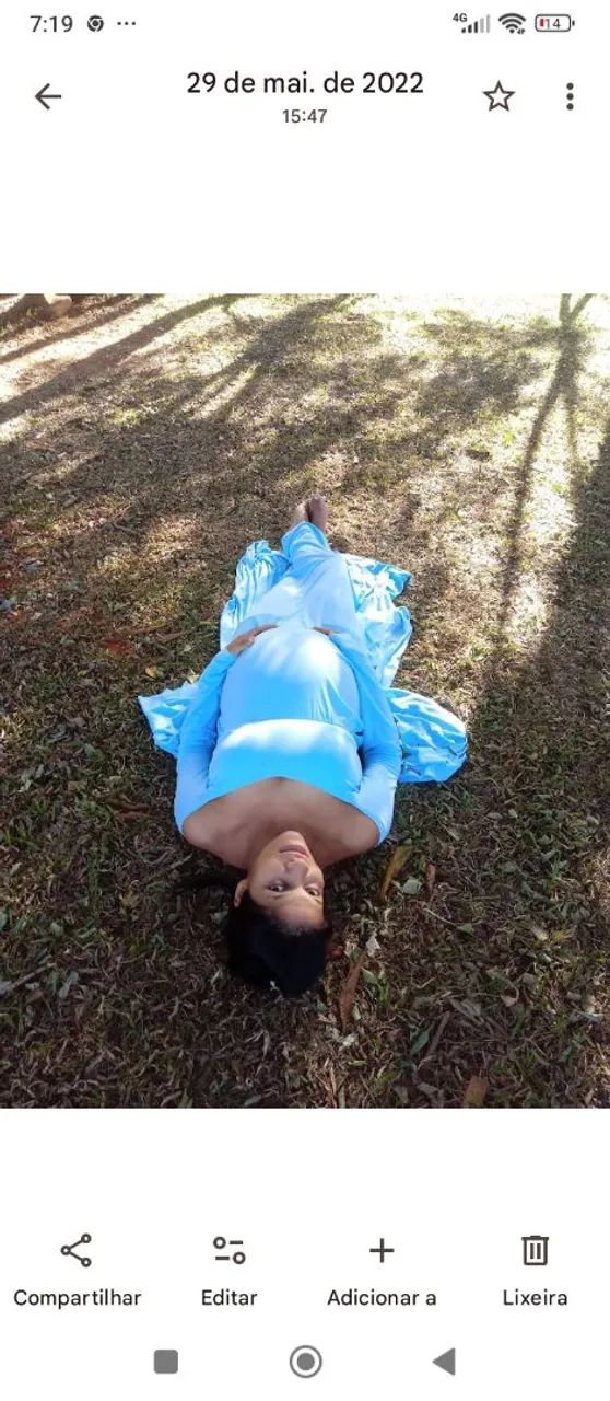 Vestido para ensaio de gestante  - Foto 5