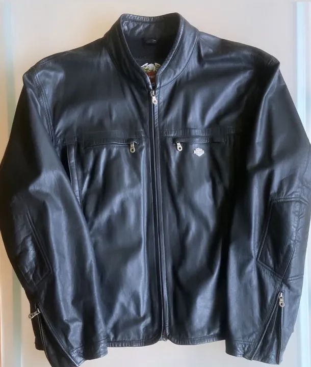Jaqueta de Couro Masculina - Harley Davidson - Foto 3