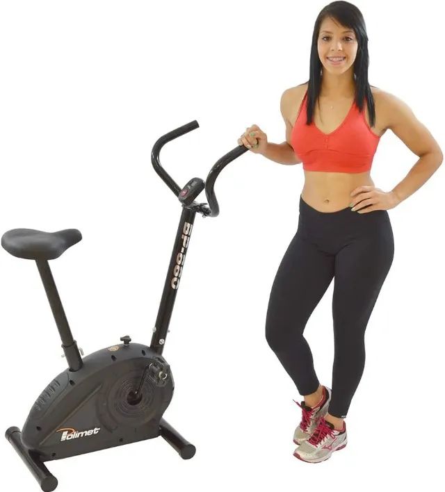 Bicicleta Ergométrica, tração mecânica, Preto - Nova ( Lacrada) - Foto 6