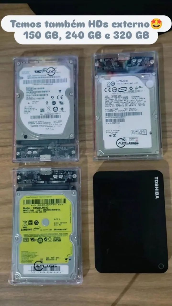 External HD with PS2 Games Various Sizes64617795266691120