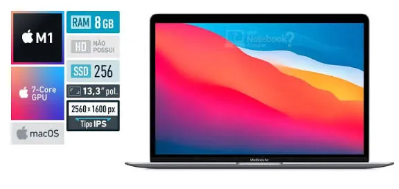 MacBook Air M1 2020 8GB 256GB ótimo - Notebooks - Boqueirão