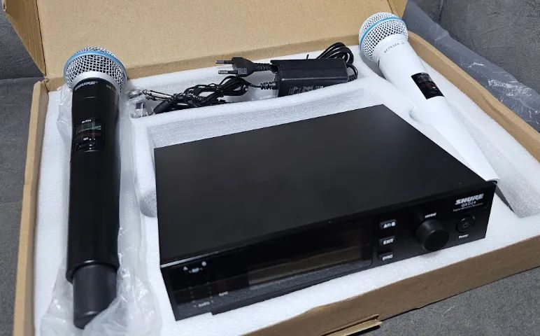 Microfone Shure sem fio Duplo QLX24 - Novo - Foto 2