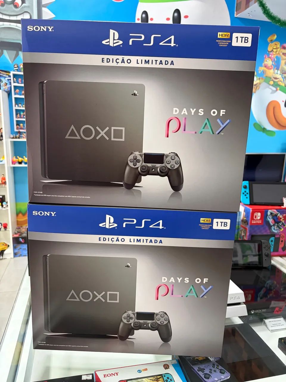 Ps4 edicao limitada Days Of Play lacrado raro - Consoles de Vídeo