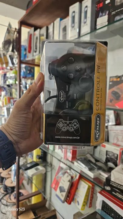 Controle para ps2 com fio knup 