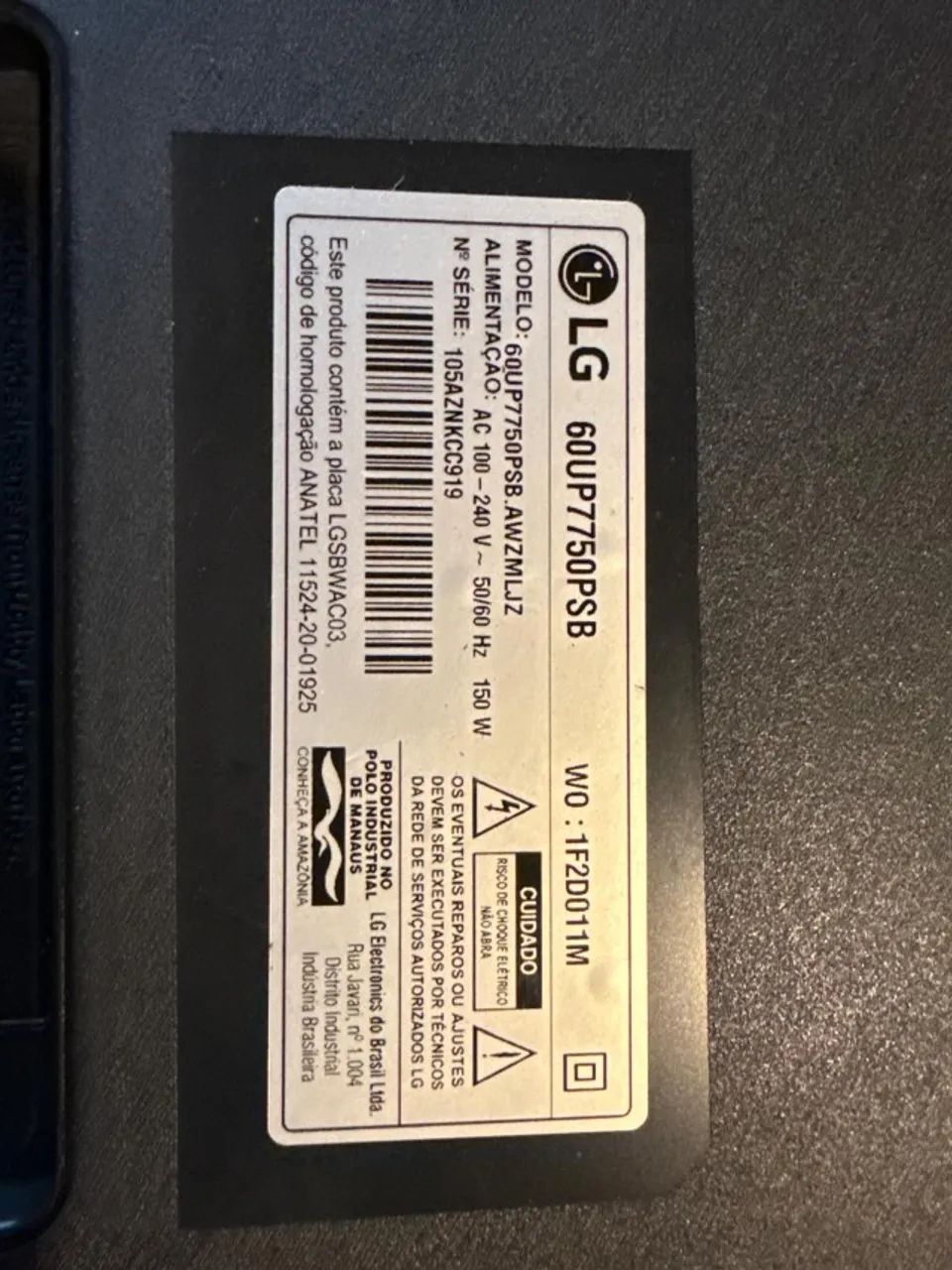 LG 60-inch Smart TV Power Board / Power Supply – Dual Voltage64308728326529121